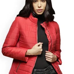 Gipsy Women Red Crop Padded Jacket-picture-54