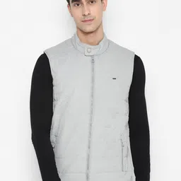 Turtle Men Grey Black Windcheater Padded Jacket-picture-28