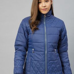 RARE Women Blue Lightweight Padded Jacket-image-73