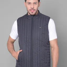 Canary London Self Design Lightweight Mock Collar Padded Jacket-picture-12