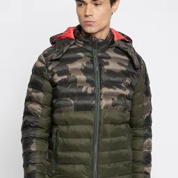 Duke Camouflage Printed Hooded Padded Jacket-10