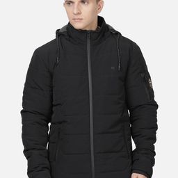 t-base Men Black Lightweight Padded Jacket-image-40