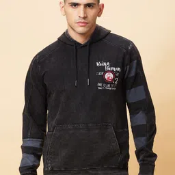 Being Human Printed Hooded Jacket-image-8