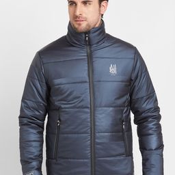 Being Human Stand Collar Padded Jacket-74