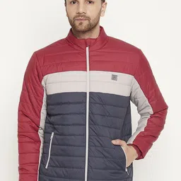 Duke Colourblocked Mock Collar Long Sleeves Padded Jacket-picture-12