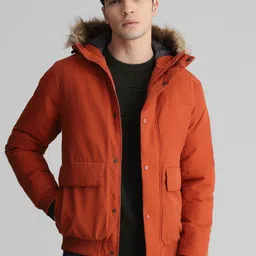 Jack & Jones Solid Casual Parka Jacket With Faux Fur Trim-image-17