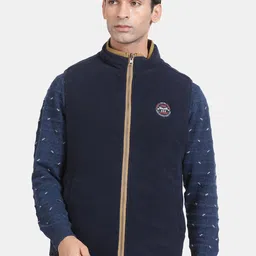 t-base Mock Collar Sleeveless Zip Detail Cotton Reversible Padded Jacket-image-70