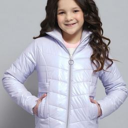 Monte Carlo Girls Mock Collar Solid Casual Lightweight Padded Jacket-picture-42