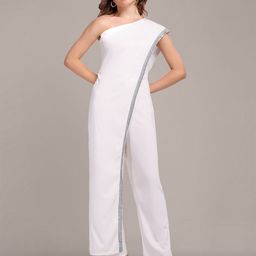iki chic One Shoulder Embellished Basic Jumpsuit-image-61
