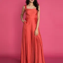 Vedika M Square Neck Sleeveless Culotte Jumpsuit-picture-14