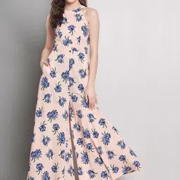 emeros Floral Printed Halter Neck Sleeveless Basic Jumpsuit-picture-42