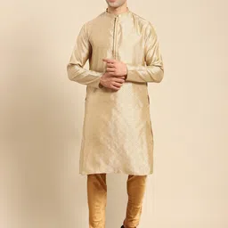 Amodh by Kisah Men Beige Kurta with Churidar-picture-31