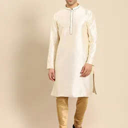 Amodh by Kisah Men White Kurta with Churidar-image-55