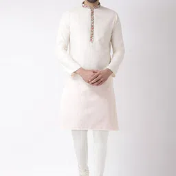 KISAH Mandarin Collar Regular Kurta With Churidar-image-67