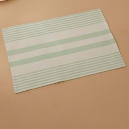Home Centre Colour Refresh Sea Green & White Cotton Reversible Table Placemats-71