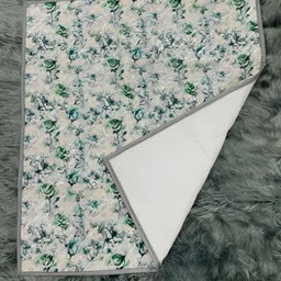CASA-NEST Green & Cream Coloured Printed Cotton Table Placemat-27