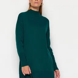 Trendyol High Neck Longline Sweater Vest-picture-12
