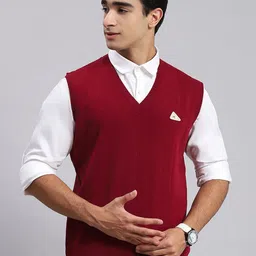 Monte Carlo Striped Woollen Sweater Vest-image-93
