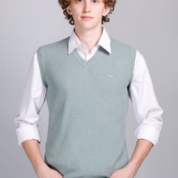 GODFREY V-Neck Woollen Sweater Vest-image-22