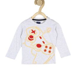 Allen Solly Junior Boys Grey Printed T-shirt-image-22