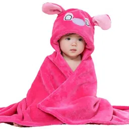 Bajo's Infants Pink Lilo Stitch 350 GSM Bath Towel or Cloak-picture-32