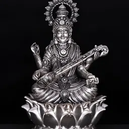 Exotic India Silver-Toned Religious Idol Showpiece-image-20