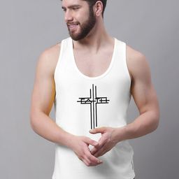 Friskers Printed Pure Cotton Bio-Wash Sleeveless Gym Vest C283-02-S-image-43