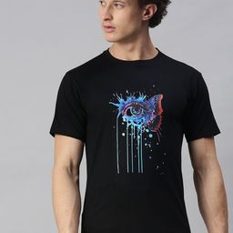 BRATMA Men Black Graphic Print T-shirt-image-116
