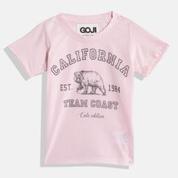 GOJI Kids Typography Printed Cotton T-shirt-image-40