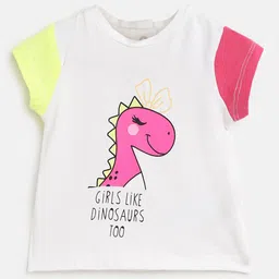 Chicco Girls Printed Round Neck Short Sleeves T-shirt-image-37