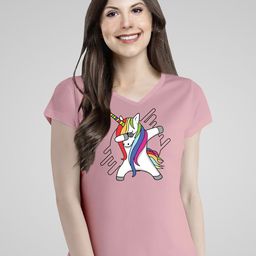 Pootlu Women Pink Printed T-shirt-picture-5