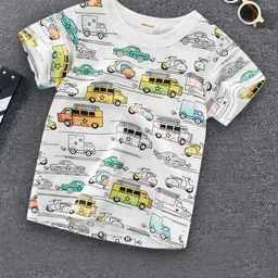 INCLUD Boys White Printed T-shirt-picture-22