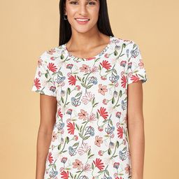 Honey by Pantaloons Floral Printed Cotton T-shirt-picture-45
