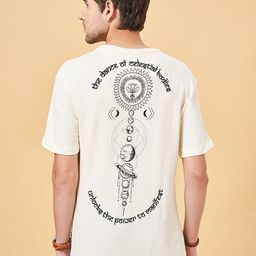 7 Alt by Pantaloons Graphic Printed Drop-Shoulder Sleeves Slim Fit Relaxed Fit T-shirt-image-36