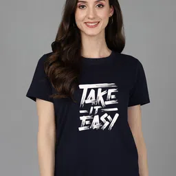 Adyavastram Typography Printed Round Neck Cotton T-shirt-image-74