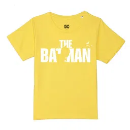 DC by Wear Your Mind Boys Yellow Batman Printed Pure Cotton T-shirt-picture-33