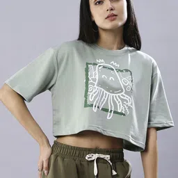 HOUSE OF RS Women Printed T-shirt-picture-49