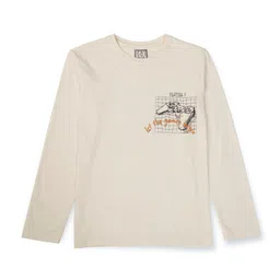 Gini and Jony Boys Graphic Printed Cotton T-shirt-74