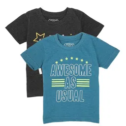 DYCA Boys Multicoloured Typography Printed T-shirt-picture-7