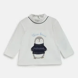 Chicco Boys Graphic Printed High Neck Embroidered Cotton T-shirt-picture-9