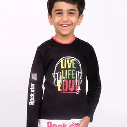 3PIN Boys Typography Printed Cotton T-shirt-image-92