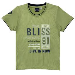 CAVIO Boys Green Typography Printed T-shirt-image-23