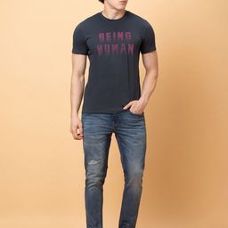 Being Human Men Typography Printed T-shirt-picture-17