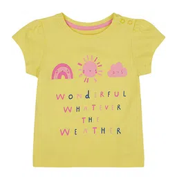 mothercare Girls Typography Printed T-shirt-image-55