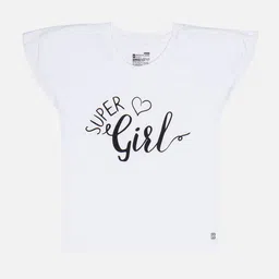 Bodycare Girls Typography Printed Cotton T-shirt-picture-3