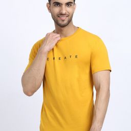 HOUSE OF VEDAS Typography Printed Short Sleeves T-shirt-image-64