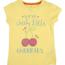 mothercare Girls Typography Printed Pure Cotton T-shirt-image-30