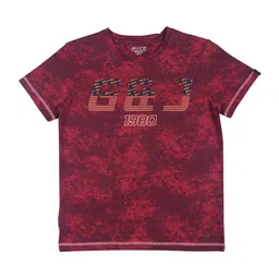 Gini and Jony Infant Boys Abstract Printed Cotton T-shirt-60