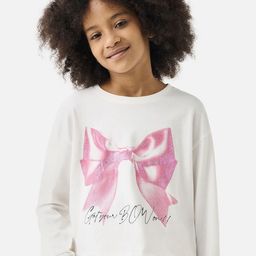 Juniors by Babyshop Girls Graphic Printed Round Neck Cotton Relaxed Fit T-shirt-image-51