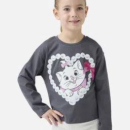 Juniors by Babyshop Girls Graphic Printed Round Neck Cotton T-shirt-image-77